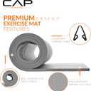 CAP Barbell 1/2-Inch High Density Exercise Yoga Mat with Strap | Multiple Options