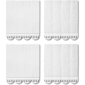 JELLYSUB 28-Pairs(56 Strips) Large Picture Hanging Strips Heavy Duty, Removable Hook and Loop Tape, Picture Hanger Damage Free, Adhesive Strips for Frame Hanging and Christmas Decorations