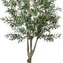 7Ft Olive Tree Artificial Indoor Faux Olive Tree with Elegant Large Planter