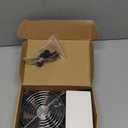 Wathai 120mm x 25mm AC Powered Computer Fan with AC Plug 110V 120V 220V 240V Variable Speed Controller 3V to 12V, for Biltong Box Greenhouse Receiver Amplifier Xbox DVR PlayStation Component Cooling