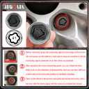 21PCS Wheel Locking Nut Key Kit Compatible with BMW Series, Wheel Lock Nut Socket Adapter Set, Wheel Anti-Theft Lug Nut Removal Tool, Anti-Theft Screw Remover