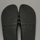 adidas Unisex Adult Adilette Aqua Slide Sandal (10 Women/9 Men, Dark Blue/White/Dark Blue)