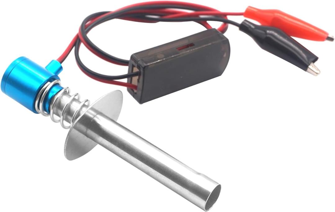 Share Goo RC Glow Plug Starter Igniter Ignitor 6V-24V for 1/8 1/10 RC Nitro Model Car Buggy Truck Boat,Blue