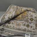 Zentavio Area Rugs 6x9 Washable Non-Slip Kid & Pet Friendly Living Room Carpets Vintage Floral Foldable Thin Low Pile Rug for Bedroom Kitchen Dining Room Beige (6' x 9' (Rectangular), Beige)