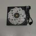 Thermalright TL-H12015B-S PWM Fan-1900RPM Speed,Computer Cooling Fan Low-Noise, 15mm Slim Cooling,PWM Controlled Cooler Fan,Single PC ARGB for CPU Coolers and Chassis(Black, ARGB)