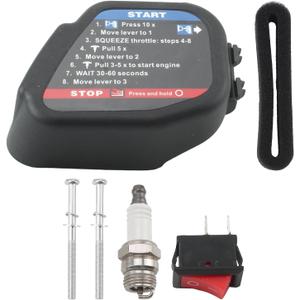 MOTOALL Black MTD 753-06415 Trimmer Air Filter Assembly with Spark Plug and Air Filter 753-06193, 753-06417