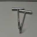 TIHOOD 2PCS Stainless Steel T Hooks T-Handle Meat Boning Hook for Kitchen Butcher Shop Restaurant BBQ Tool (Silver)