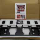 Packout Mount Front & Side Packout Mounting Plate Compatible with Milwaukee Packout Toolbox-Mounts Crates, Full Size & Half Size Packouts and Milwaukee Packout Accessories-Screws Included Black