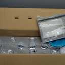 FUZ Contemporary Shower Panel Tower System Stainless Steel 6-Function Faucet LED Rainfall Waterfall Shower Head + Handheld Sprayer + Rain Massage Body Jets + Tub Spout, Brushed Nickel