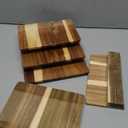 Acacia 8.511 Inch Magazine Display Stand 4-Tier For 69 inch Brochure Pamphlet Flyer Menu Holder Countertop Display Stand Literature Organizer For Office Home (Wood Color Acacia Wood)