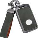 YO&YOYE Compatible with Mazda Key Fob Cover with Keychain, Model1-Green