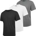 Mens T-Shirts Multi Pack Crewneck Cotton Tee Short Sleeve Classic Pullover Basic Summer Tops (3X-Large)