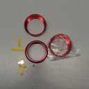 for Subaru AC Knob Cover Accessory Center Console Switch Volume Temp Control Button Ring Trim Compatible with Forester 2014-2018, Crosstrek XV 2013-2017,Impreza 2014-2016,WRX/STi 2015-2020 (Red)