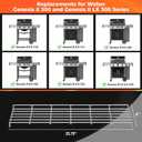 QuliMetal Stainless Steel Grill Warming Rack for Weber Genesis II 300 Series Gas Grills, Genesis II E-310, II E-315, II E-330, II E-335, II S-310, II S-335 Series, Replacement Parts for Weber 66044