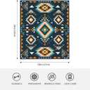 Aztec Soft Throw Blanket Soft Plush Fleece Blankets Warm Cozy Lightweight Fuzzy Blanket for Bed Sofa Couch Home Decor 60"X50"