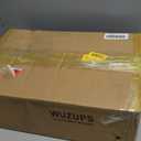 WUZUPS 3-Light Metal Pot Hanging Rack Chandelier Linear Pendant Ceiling Lighting Rustic Farmhouse Fixture Kitchen Island Dining Room, H 9.8" L 24.8" W11.8, E26 Base, Black