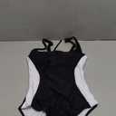 SUUKSESS Women Sexy Tummy Control One Piece Swimsuit Halter Retro Bathing Suit, Small