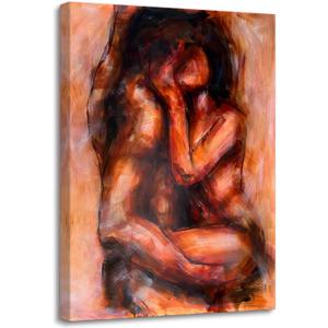 MAMAGO Large Colorful Naked Wall Art Sexy Couple Canvas Print Painting Male and Female Nude Abstract Aesthetic for Living Room Bedroom Hotel Bar Wall Decor Framed Easy to Hang-28 x 44 inch (Style_10) MAMAGO Large Colorful Naked Wall Art Sexy Couple Canvas Print Painting Male and Female Nude Abstract Aesthetic for Living Room Bedroom Hotel Bar Wall Decor Framed Easy to Hang-28 x 44 inch (Style_10)