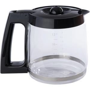 Replacement 12-Cup Glass Carafe for Cuisinart Coffee Maker (fits DCC-1200PRC CHW-12, CHW-12P1, DCC-1100BK, DCC-1200, DCC-2650, DGB-550BK, DGB-550BK1 DGB-625BC, DGB-700BC, SS-12)