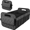 Deosk Trunk Organziers and Storage with 6 Big Pocket,Car Accessories for Women/Men 50L Waterproof Polyester Trunk Organzier for Car/SUV/Minivan/Truck(Medium,Charcoal)