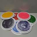 7 Inch Large Ink Pad for Kids Washable | Washable Stamp Pads for Classroom Stamps, Scrapbook Supplies Kit & Fabric Crafts (6 Colors)