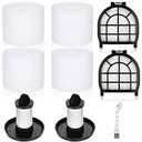 Leadaybetter Filter Replacement for Shark LZ600 LZ601 LZ602 LZ602C APEX UpLight Lift-Away DuoClean Vacuum Cleaner, 2 Post HEPA & 2 Pre Motor Filters 4 Foam Filters, Part # XHFFC600 & XFFLZ600