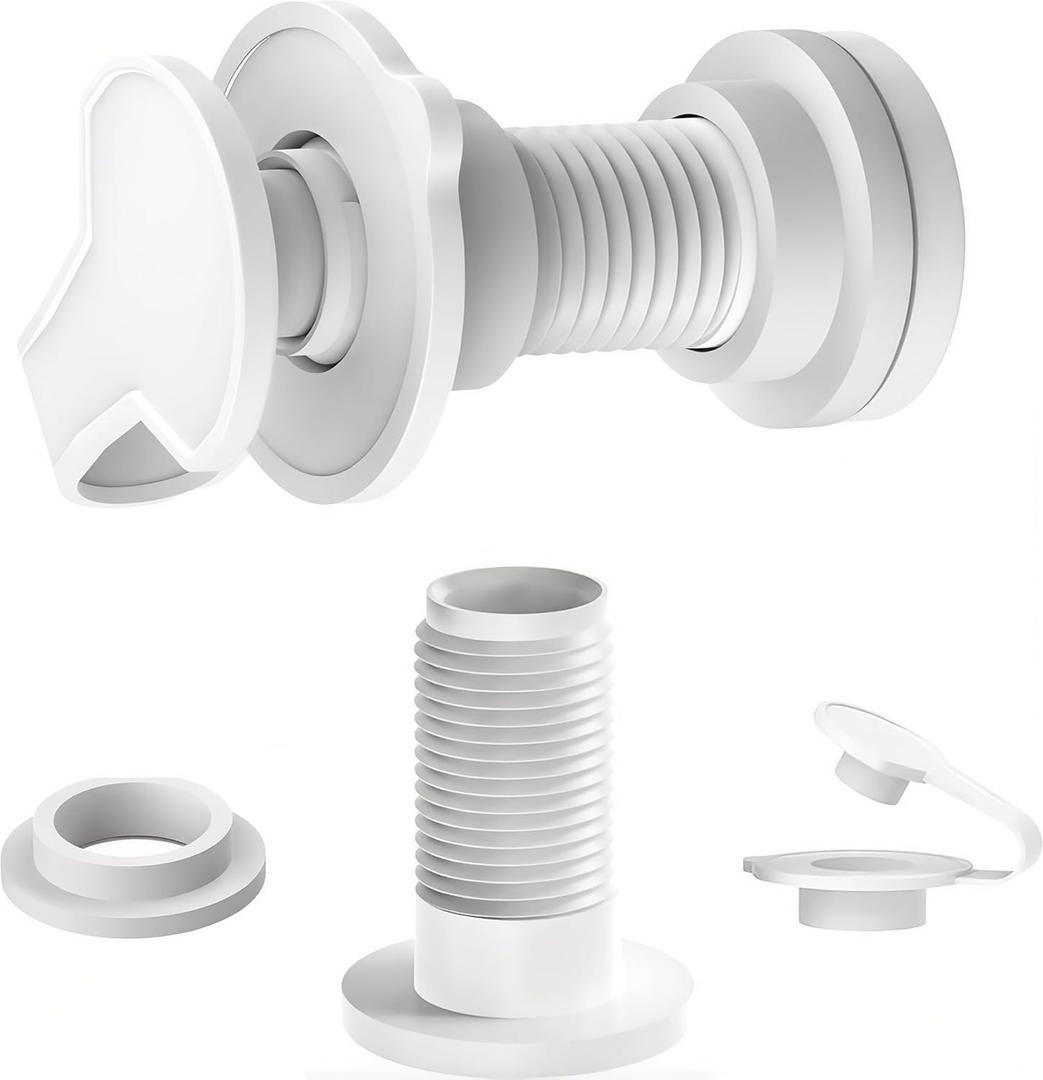 2 Packs Cooler Drain Plug Replacement for Coleman Coolers-1" Shaft Length Cooler Drain Plug Kit,Cooler Parts Accessories Fits Most Coolers