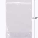 Kingrol 100 Ct 7 x 10.25 Inch Clear Stand Up Food Pouch Bags with Resealable Lock Seal Zipper, Heat Sealable Packaging Bags for Food Storage