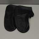 Waterproof Rain Shoe Covers, Silicone Overshoes with Zipper Non-slip Galoshes for Men and Women (L(Women 7.5-10.5,Men 6.5-9), Black)