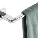KOKOSIRI Bath Towel Bar Chrome Bathroom Hardware Towel Holder Wall Mounted for Kitchen Toilet 24 Inches Necklace Holder Polished Stainless Steel B4006CH-L24