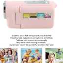 Yunseity Kids Video Camera for Girls Boys, D22 16MP 1080P Kids Camera Camcorder with 2 Inch Color Display, 16X Digital Zoom, Vlogging Video Camcorder for Childrens Toy Gift (Roseate)