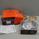 Vintage CD Player with Speakers Bluetooth, Time Music Box, Retro Portable CD Player with Headphone Jack, USB & AUX Playback, Festival Gift for Home Decor, No Remote Control (Walnut)