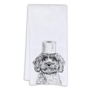 Cabana Bro Funny Poodle Gifts Bathroom Hand Towels, Dog Bathroom Decor, Poodle Gifts for Women Dog Lovers Decorative Hand Towels for Bathrooms Washroom Dorm, 16x24 Inch