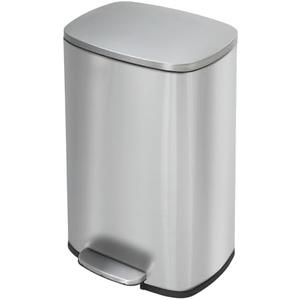 PayLessHere 13 Gallon (50L) in Home Recycling Bin Kitchen Stainless Steel Recycling Bin with Lid Removable Inner Bucket Foot Pedal Soft Close for Office Home Kitchen Garbage Can Trash Bin