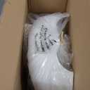 Forbena Potty Training Toilet Seat with Step Stool Ladder, Toddler Kids Potty Seat for Boys Girls, Non Slip Foldable Toilet Training Seat with Soft Cushion, Comfortable Handles (White-Grey)