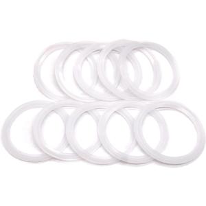 10 Pcs QiiMii White Silicon Tri clamp Gasket for Tri Clover Fittings 1/2"-4"1/2-4 INCH) (2.5 INCH)
