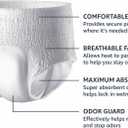 Amazon Basics Maximum Absorbency Incontinence Underwear for Men with Leak Protection and Odor Control, Disposable, Small/Medium, 60 Count (3 Packs of 20)