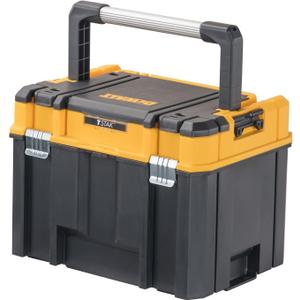 DEWALT TSTAK Tool Box, Deep, Long Handle, Extra Large Design, Fixed Divider for Tool Organization, Water and Debris Resistant (DWST17814)