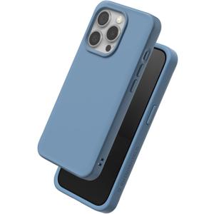 RhinoShield Case Compatible with iPhone 15 Pro | SolidX - Reinforced Shock-Absorbing Slim Design Protective Cover with 3.5M / 11ft Drop Protection - Tide Blue