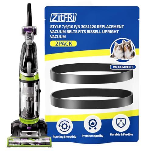 ZITFRI Style 7/9/10 P/N 3031120 Replacement Belt For Bissell Vacuum,Vacuum Belt Fit Bissell Powerforce Helix Powerlifter Cleanview Swivel Rewind Pet Vacuum Cleaner, 2031093 32074 3031123, 2Pack