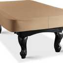 Heavy Duty Leatherette Billiard Pool Table Cover, Waterproof & Tearproof Cover for Pool Table 7/8/9FT (Wheat Brown, 8FT-(100"LX 56"WX 8H))