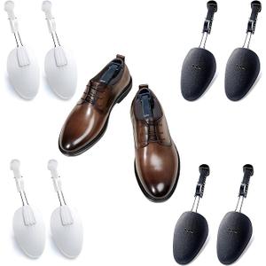 4 Pairs Shoe Tree, Plastic Shoe Trees for Women, Adjustable Length Shaper Support, Shoe Trees for Sneakers