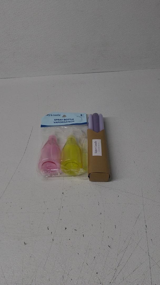 HH WRARRED TAPER CANDLE 6CT PURPLE, SPREY BOTTLES 2 CT