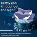 Pillow for Neck Pain Relief, Cooling Memory Foam Cervical Contour Support, Queen