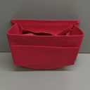 Vercord Felt Zipper Handbag Tote Purse Duffel Backpack Organizer Insert Rose Large