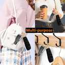 2 x Keychain Wristlet, Stretchy Key Chain for Car Keys with D ring, Cute Scrunchie Wrist Bracelet, Fashion Key Holder for Women Men Girl Teens Teacher, Black