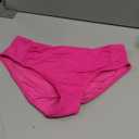 Talisea Women Full Coverage Bikini Bottoms - Mid Rise Bathing Suit Ruched Swim Bottom Swimsuit Swimwear Pink.M