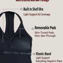 Danysu V Neck Cotton Tank Tops with Built-in Shelf Bra Sleeveless Racerback Fitted Basic Cami Shirts (Black, S)