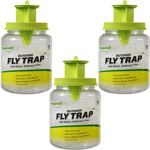 Rescue! Outdoor Fly Trap - Reusable - 3 Traps