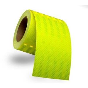 6" Wide x 10' Feet Long of 3M Fluorescent Yellow Green Reflective Hazard Warning Emergency Vehicle Safety Marking Tape 983-23-6